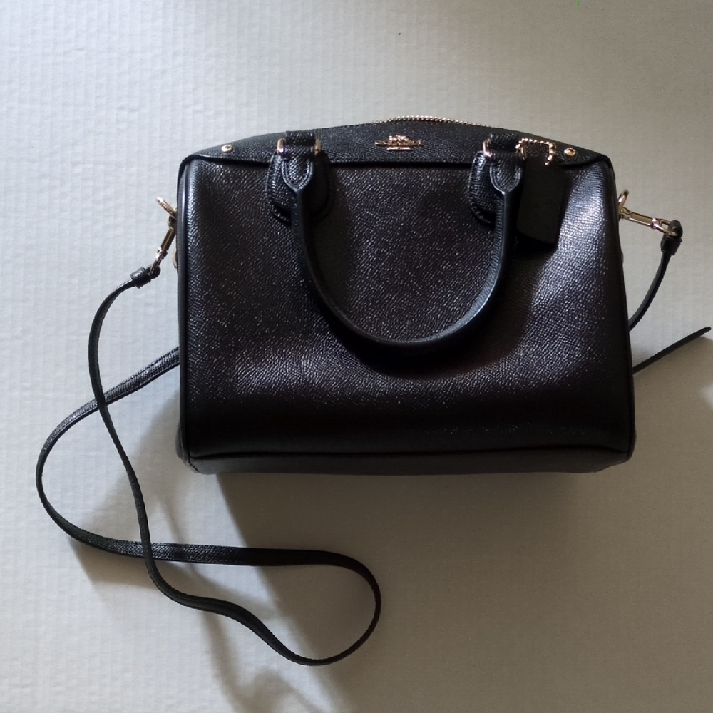 Coach Mini Bennett Cross-Grain Satchel